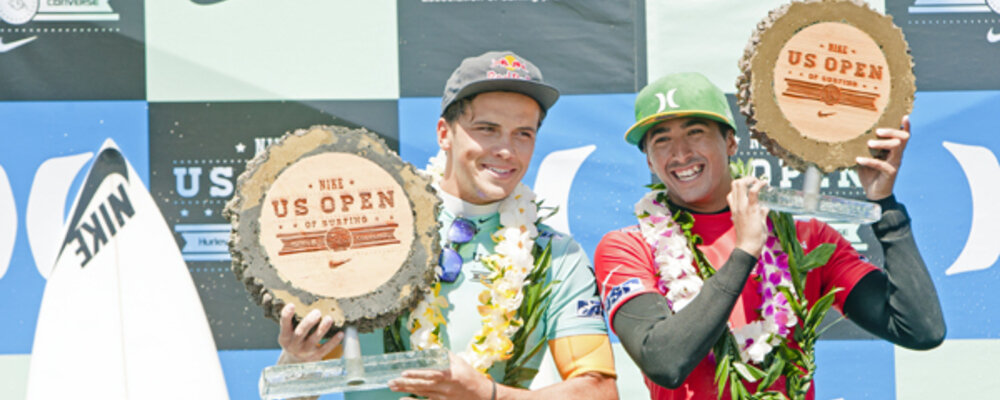 Julian Wilson (AUS), 23, topped Brazilian Miguel Pupo (BRA), 20, to win the 2012 Nike US Open of Surfing.