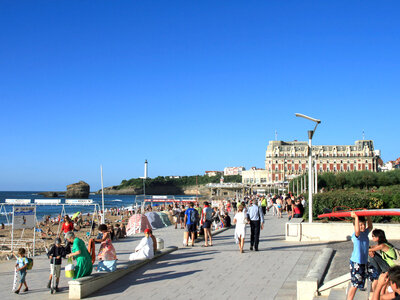 Strandpromenade in Biarritz