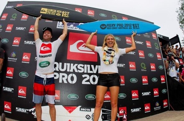 PIC: ASP/Robertson.| Burrow and Gilmore Claim Quiksilver and Roxy Pro Gold