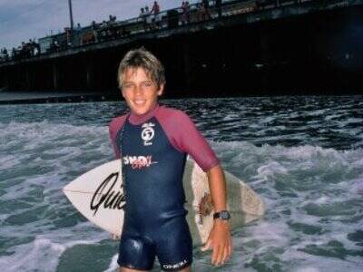 Credit:© Dick Meseroll Quiksilver | Kelly Slater 1985 