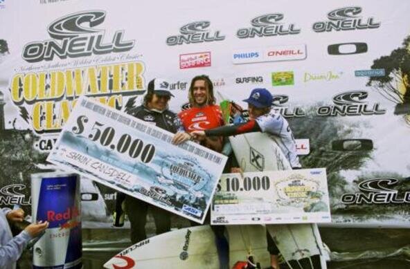 Shaun Cansdell wins the O’Neill Cold Water Classic Series 2010