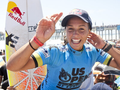 Kelly Slater and Sally Fitzgibbons Win Nike US Open of Surfing