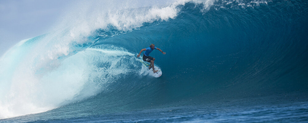 Image: WSL / Kirstin | Owen Wright (AUS) makes history as he claims victory today at the Fiji Pro