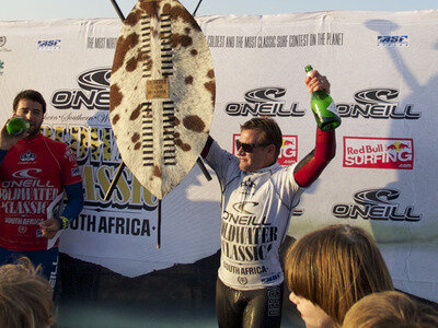Local Greg Emslie wins the O’Neill Cold Water Classic South Africa 2010