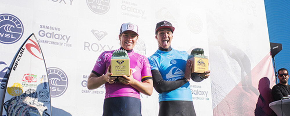 Image: WSL / Damien Poullenot | Medina and Wright win Quiksilver and Roxy Pro France 2015