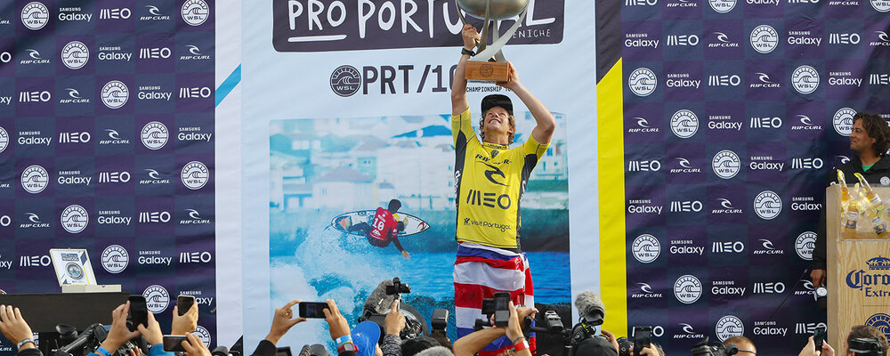 © WSL /  Poullenot | John John Florence (HAW) claims his maiden World Surf League Title