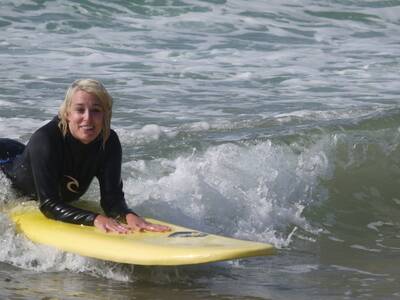 Love learning to surf