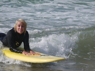 Love learning to surf
