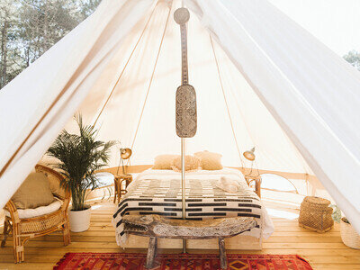 A Glamping Tent