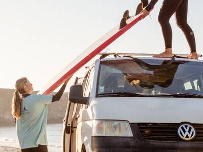 Surfunterricht für Anfänger in Sagres, Portugal